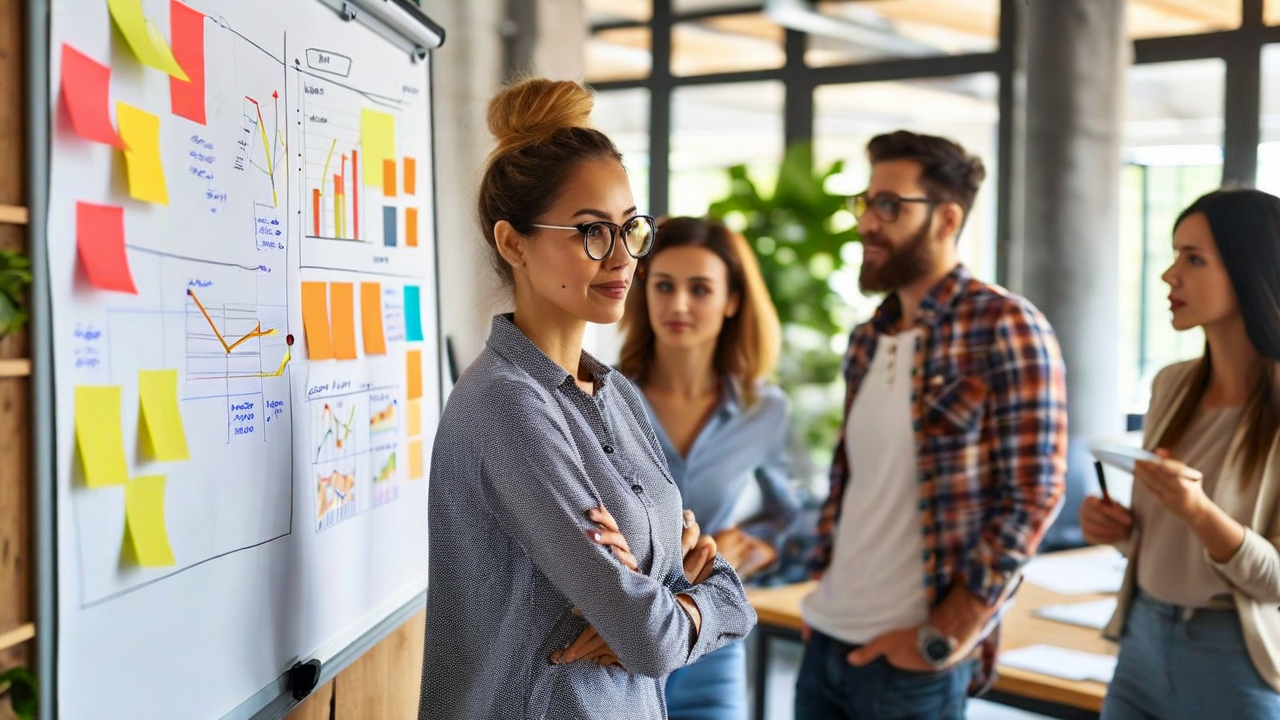 NocodeBase team collaborating in the office