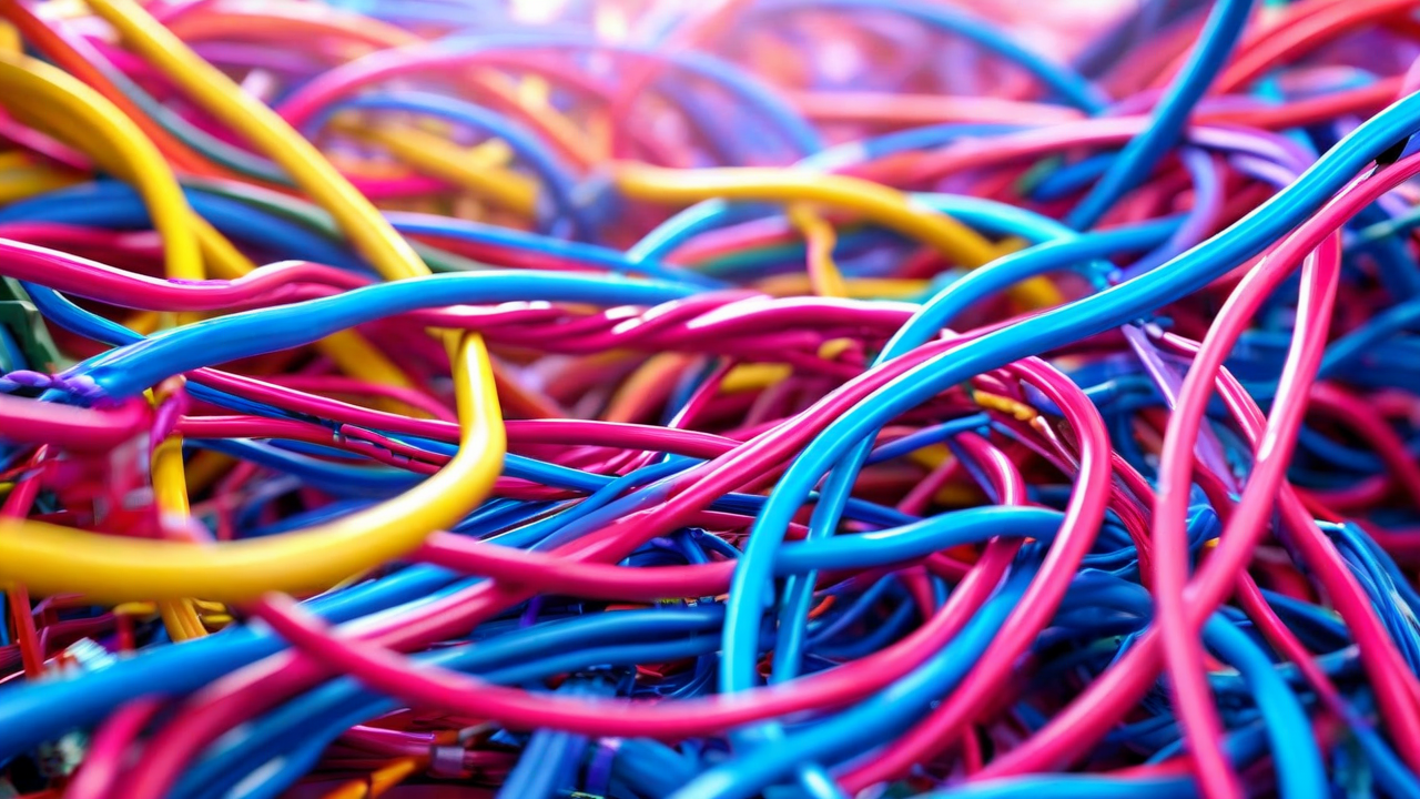 Tangled cables and connectors - metaphor for integration complexity