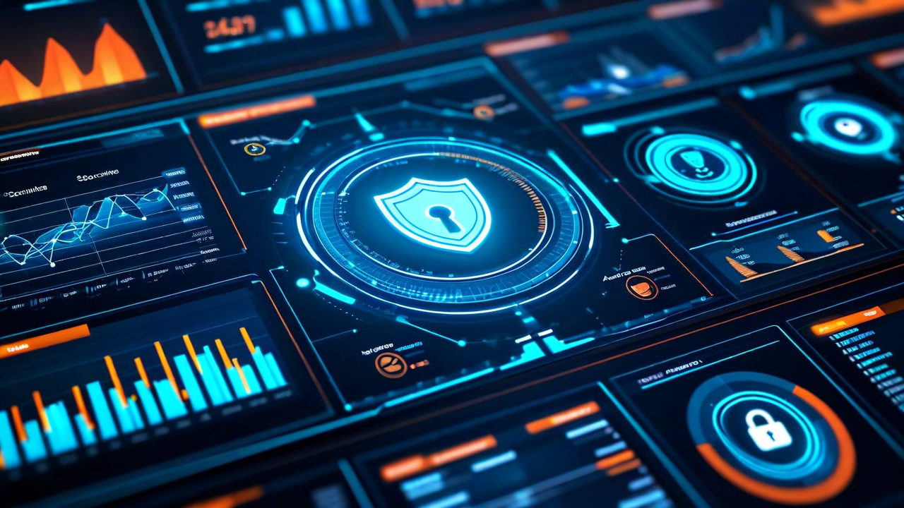 IT security professional reviewing system dashboard