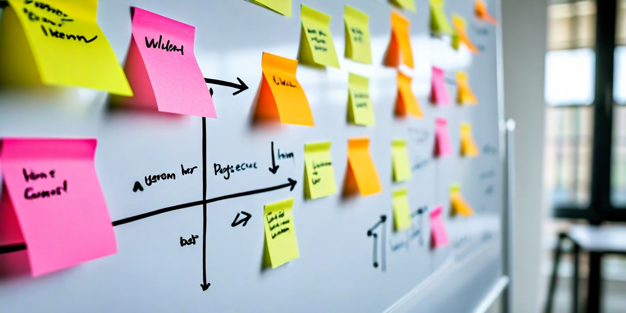 Team working at whiteboard