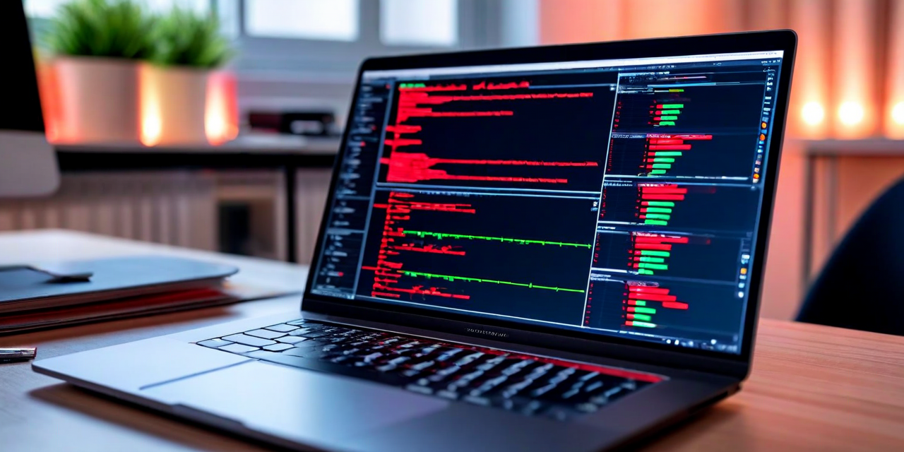 Error screen on laptop