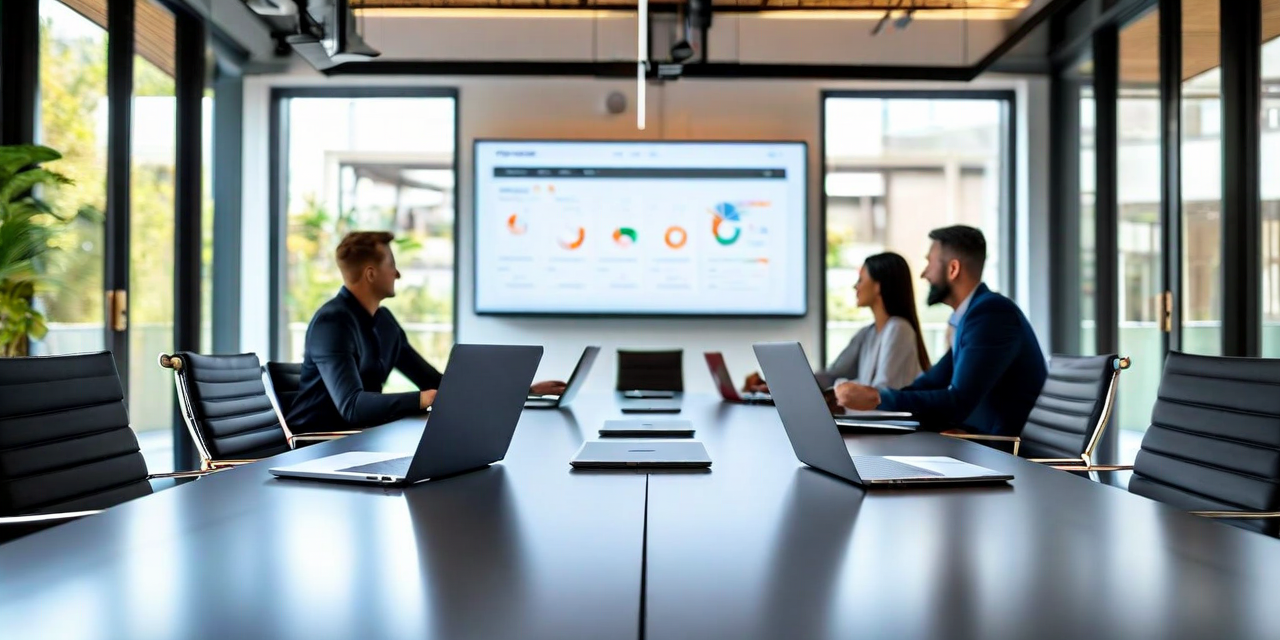 Small startup team around a conference table